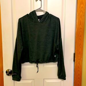 Dark green lightweight hoodie from Born Primitive - small